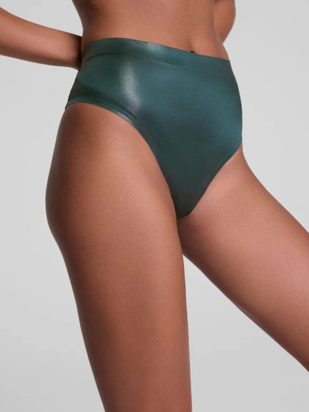 Spanx Luxeshine Thong Large Meridian Shimmer NWT